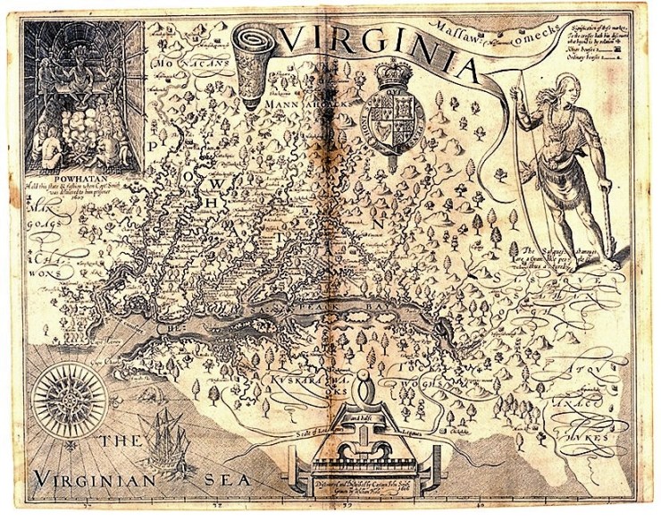 Map-of-Virginia-John-Smith-1612